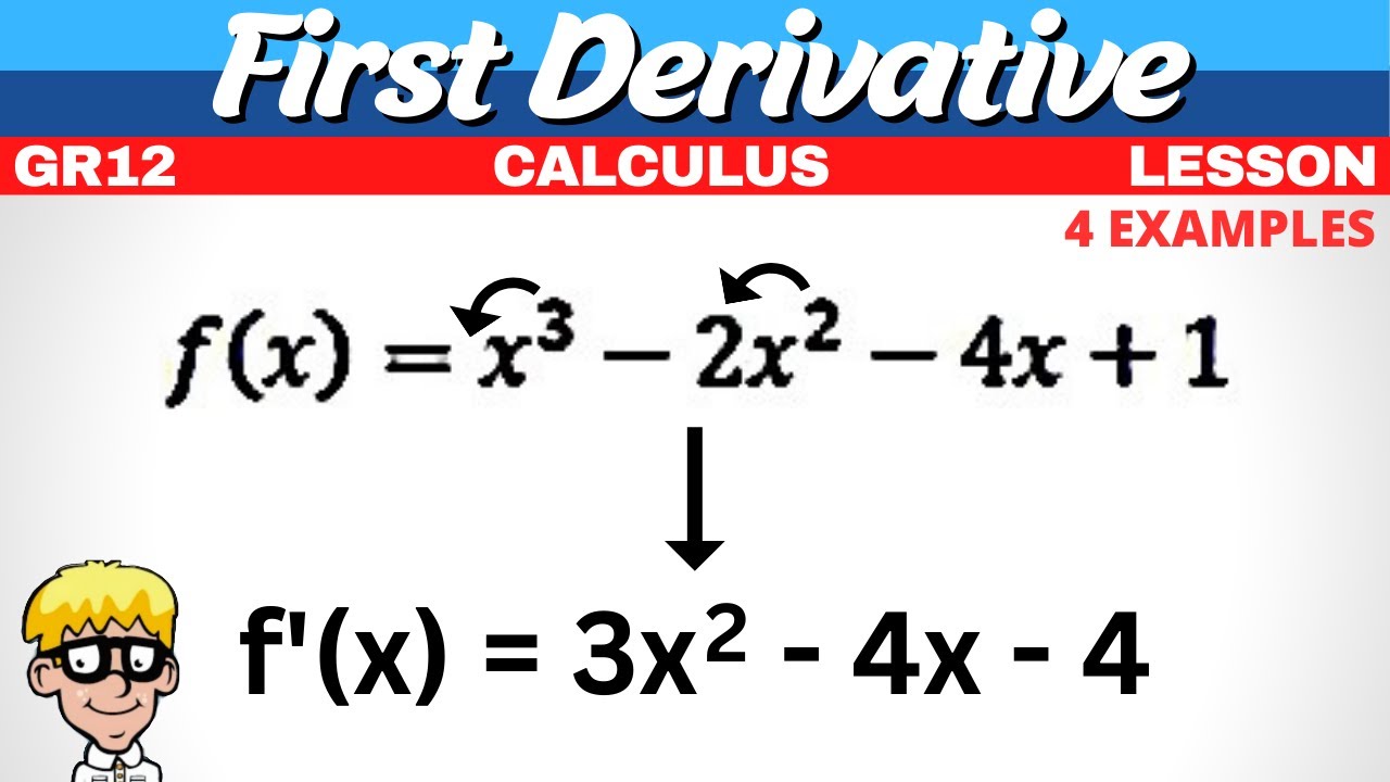 First Derivative Calculus Grade 12 | Polynomials