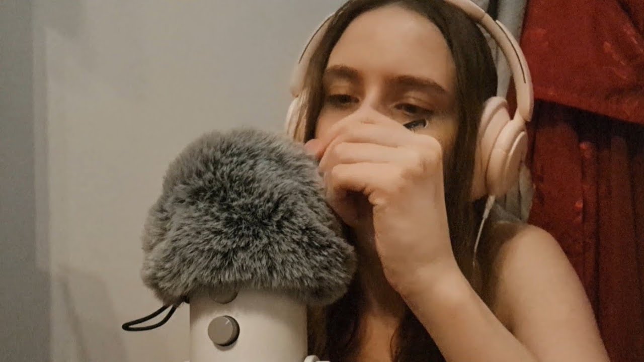 Intense blue yeti fluffy cover triggers (no talking) ASMR