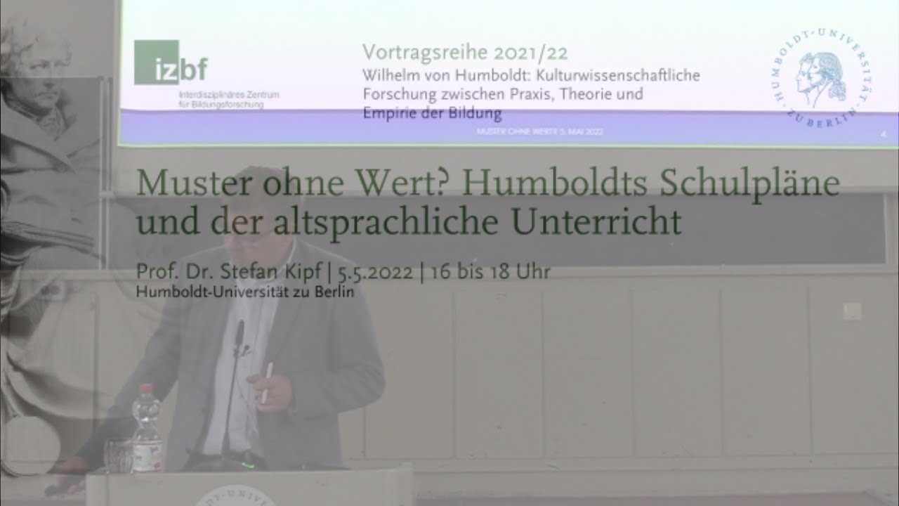 Stefan Kipf - Muster ohne Wert? Humboldts Schulpläne und der altsprachliche Unterricht