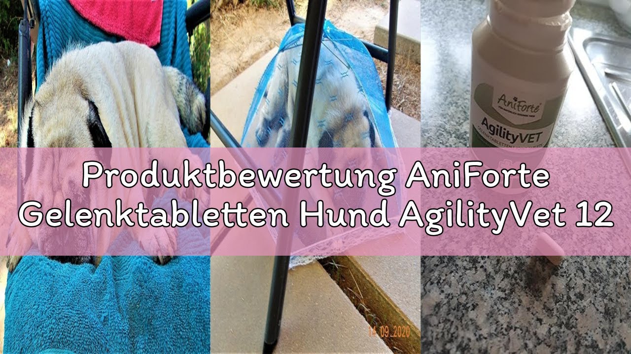 Produktbewertung AniForte Gelenktabletten Hund AgilityVet 120 Stück - Natürlich & getreidefrei, förd