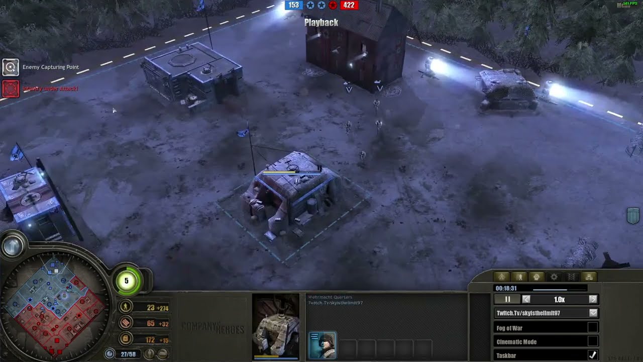 Company of Heroes 1 SkYisTheLimiT vs  TerrorRunIntoMySkills Commentary