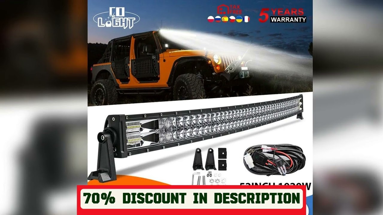 A must-have product #CO LIGHT 22 32 42 52 Inch Curved Led Light Bar COMBO 420W 620W 820W 1020W Dua