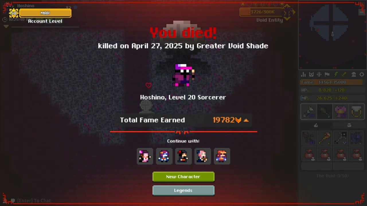 ROTMG Solo Void best attempt