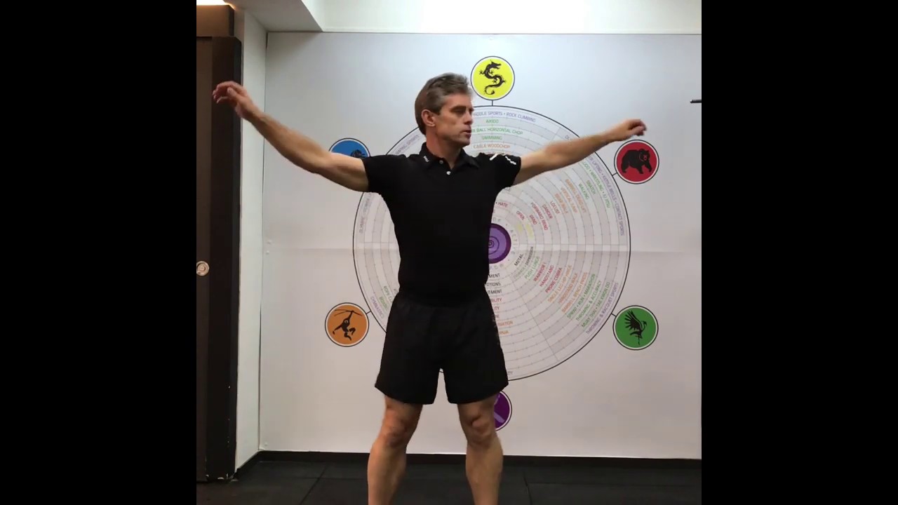 Tai Chi Twist dynamic body rotation exercise to warmup and open your qi to the universe