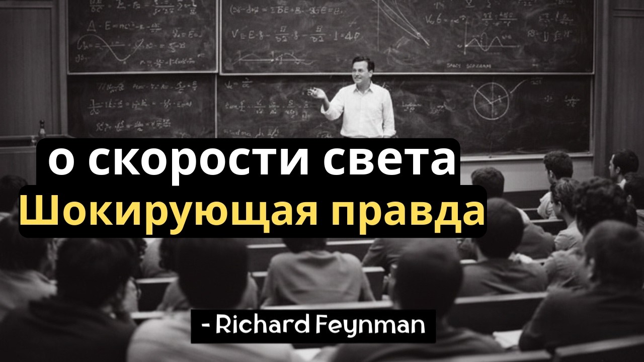 Ричард Фейнман: Скорость света — это не скорость, и это меняет всё.