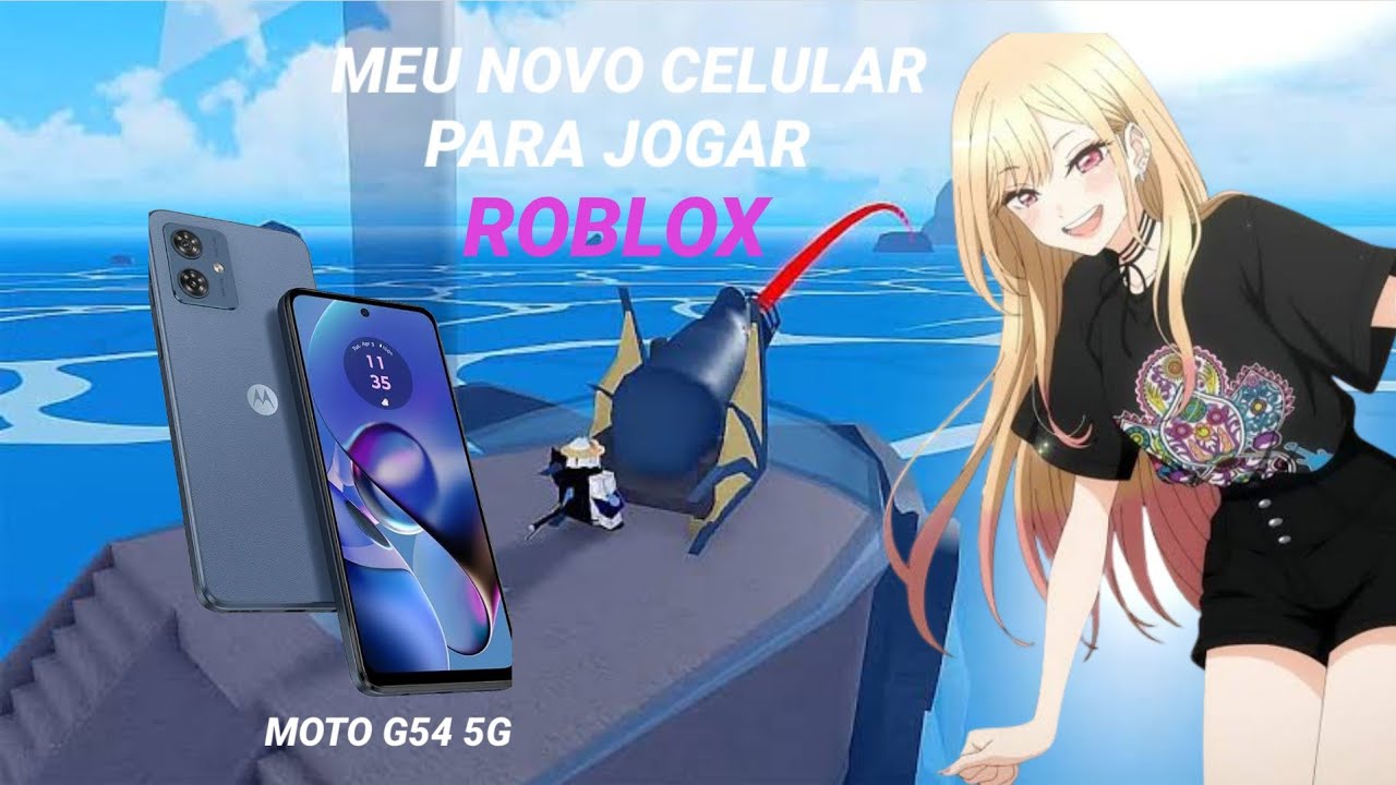 MEU NOVO CELULAR PARA JOGAR BLOX FRUIT😀 MOTO G54 5G