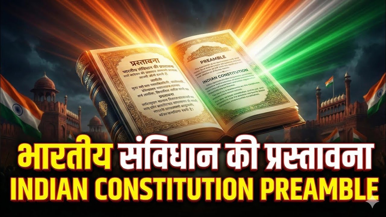 भारतीय संविधान की प्रस्तावना 🔥 | Preamble of Indian Constitution Explained in Hindi | UPSC | PSC