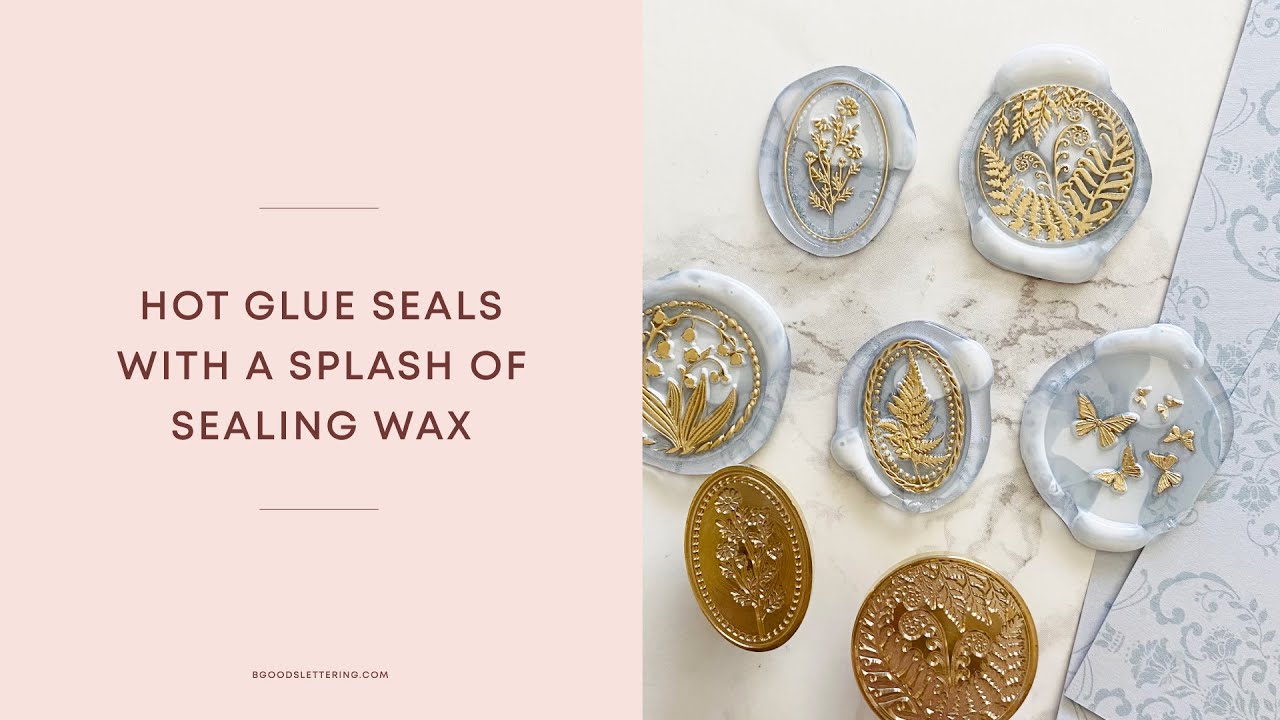 How to make hot glue seals with a splash of sealing wax