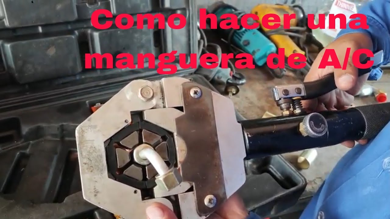Como hacer una manguera para aire acondicionado vehicular