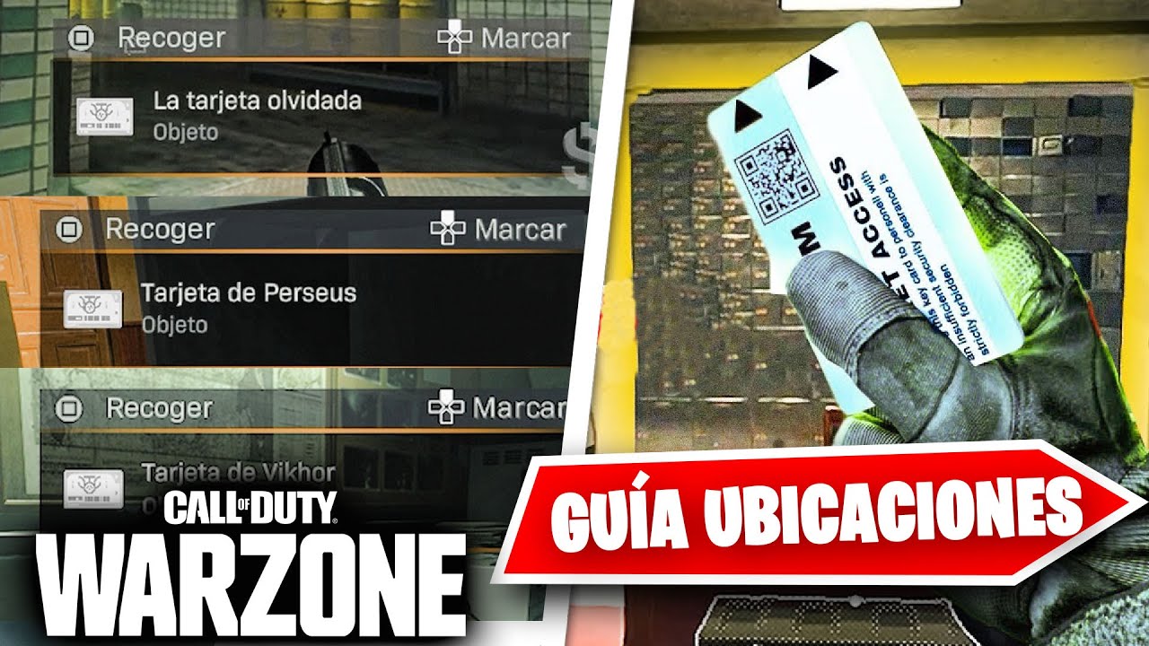 GUÍA 3 Ubicaciones TARJETAS EASTER EGG en RESURGIMIENTO WARZONE Vikhor, Olvidada y Perseus - Alka593