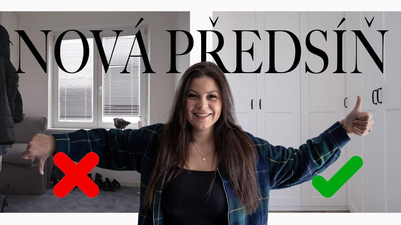 Velká proměna malé předsíně v boží šatnu ♥️