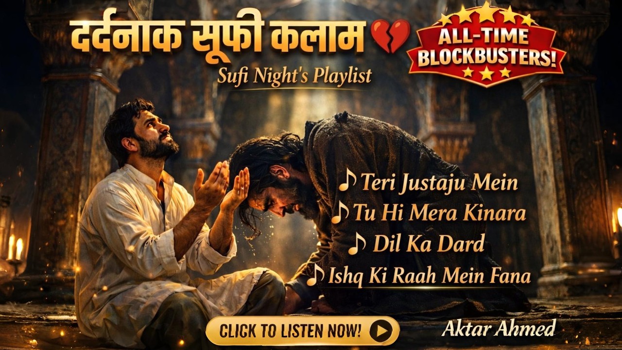 Teri Justaju Mein ❤️‍🔥 Tu Hi Mera Kinara | Dil Ka Dard | Ishq Ki Raah Me Fana | Sufi Night Playlist