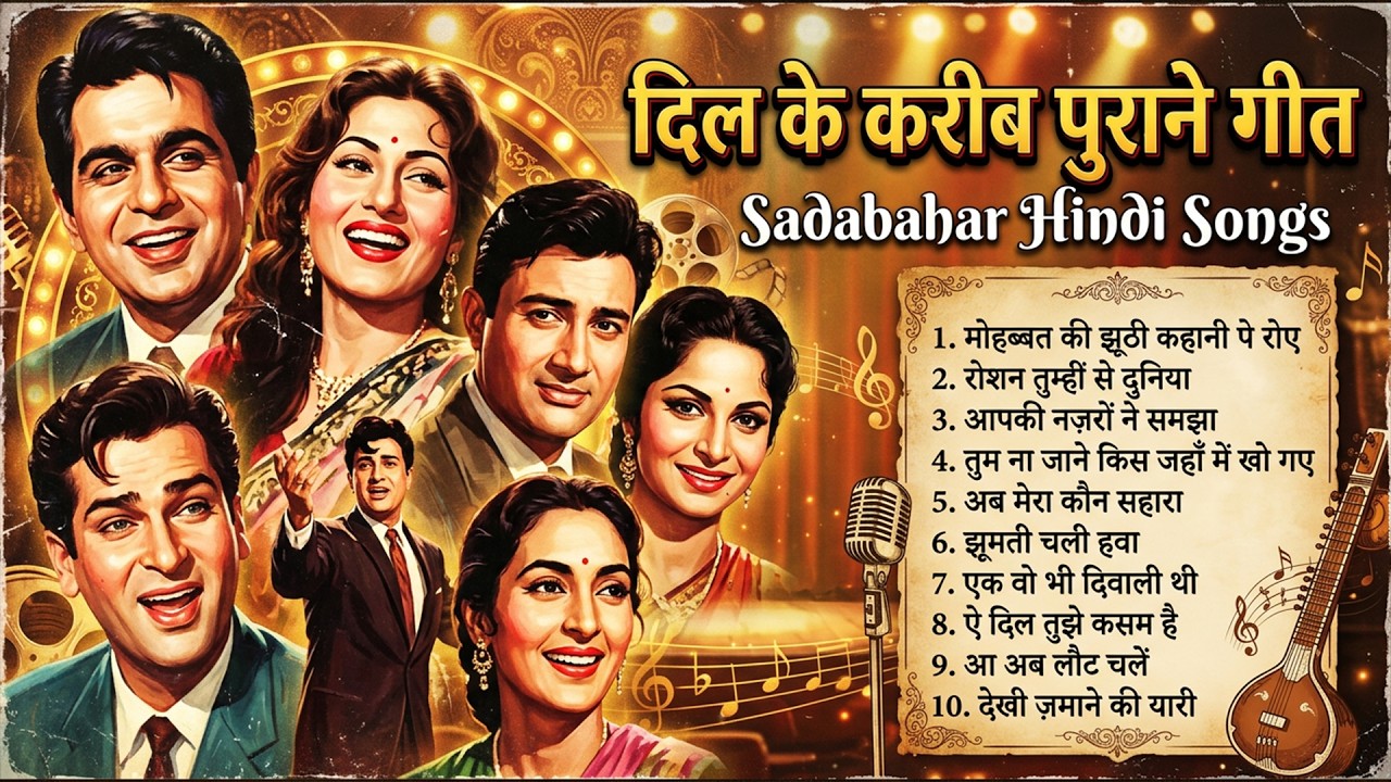 दिल के करीब पुराने गीत | Sadabahar Hindi Songs| मोहब्बत की झूठी कहानी पे रोए | Superhit Old Is Gold