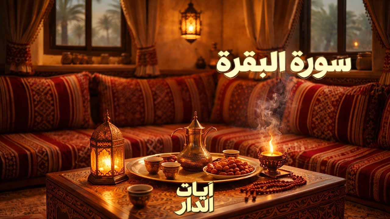 سورة البقرة | نور وطمأنينة للبيوت وطرد الشياطين – تلاوة خاشعة بصوت الشيخ علي الحذيفي 🌙