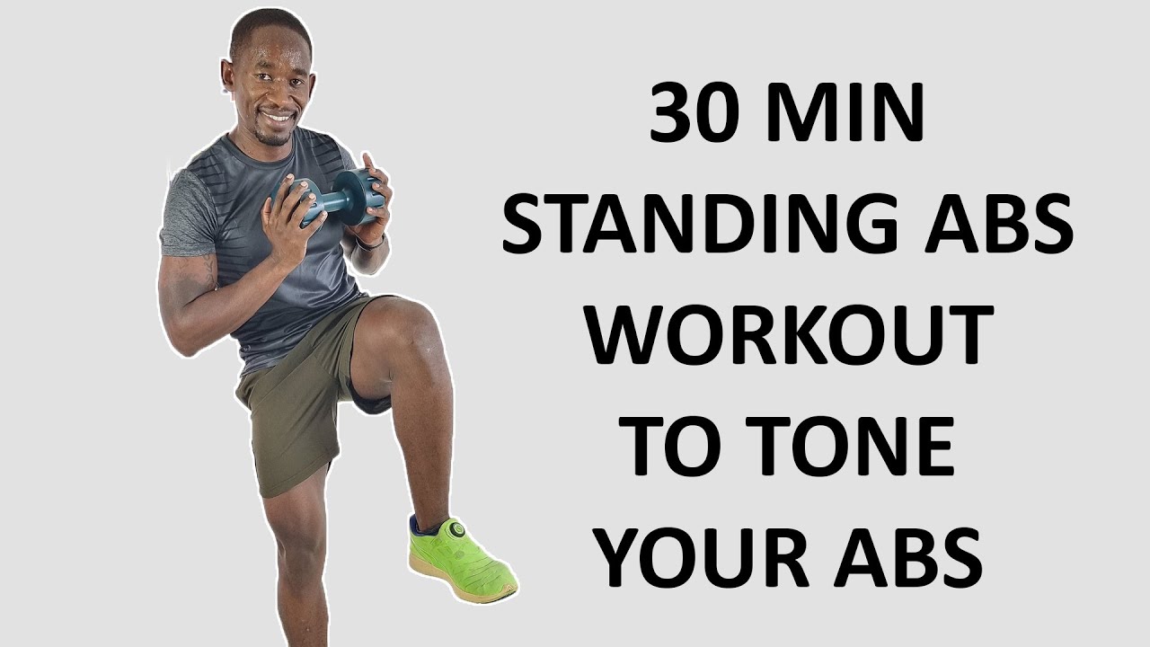 30 Minute Standing Abs Workout Workout to Tone Your Abs (with Dumbbells)