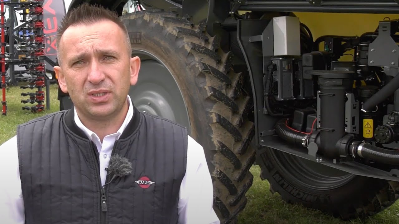 Pomocniczy strumień powietrza w opryskiwaczu Hardi Aeon