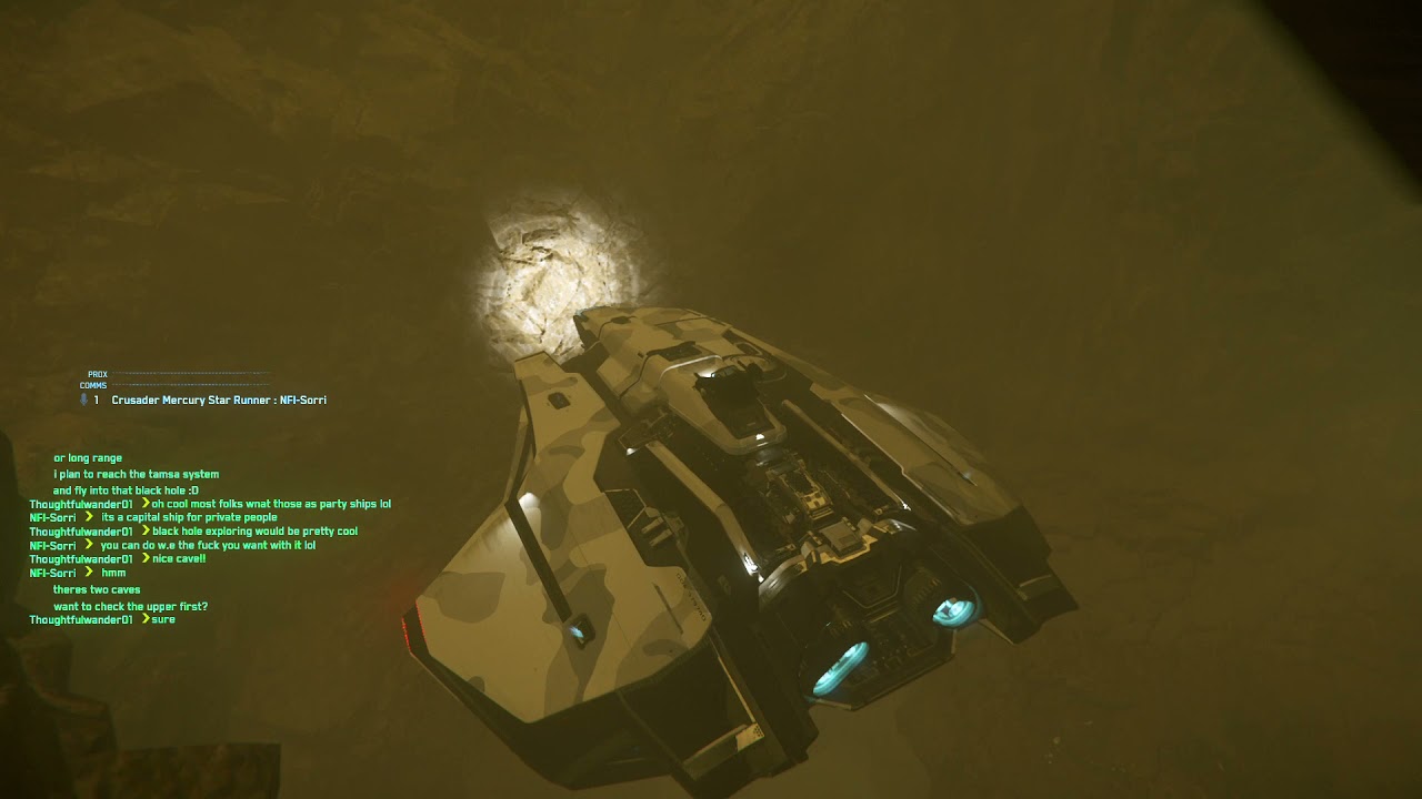 Star Citizen PTU 3.13 - Fly in cave exploration