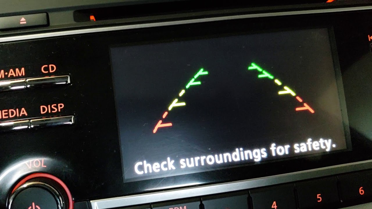 2017 Nissan Altima backup camera issues