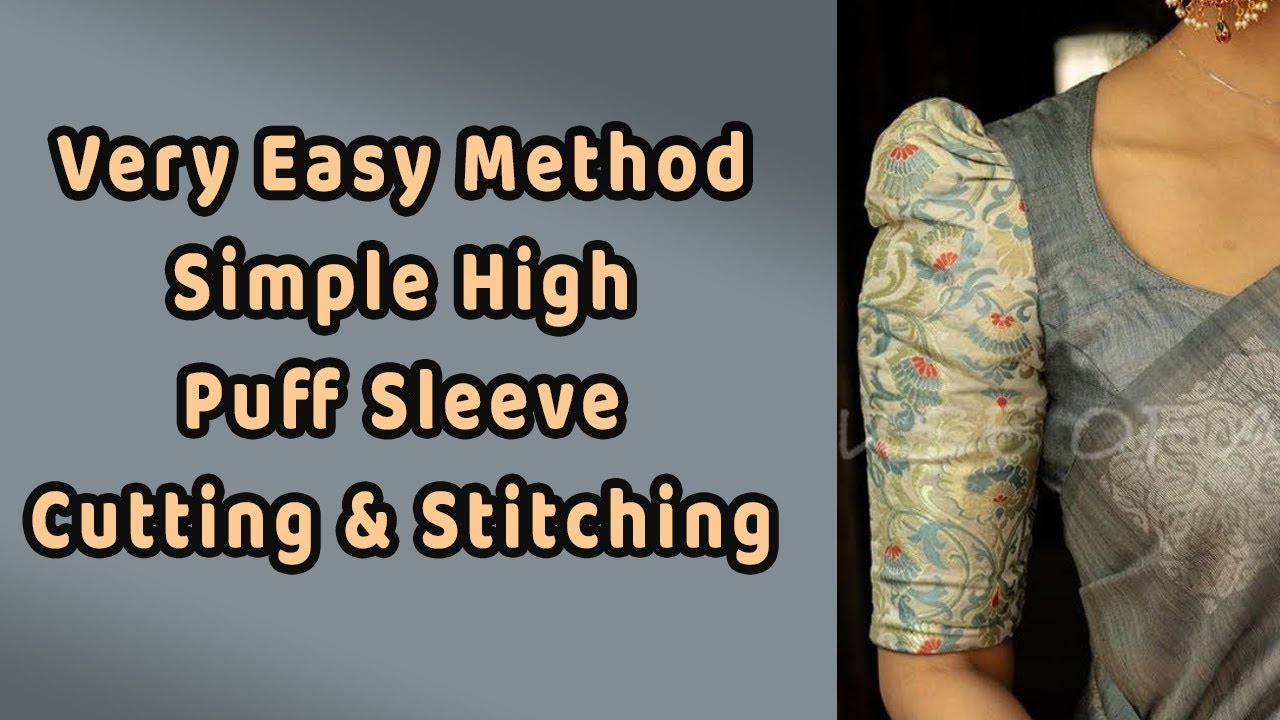 High Puff Sleeve Cutting & Stitching in Tamil | Puff Sleeve | sri art and creation