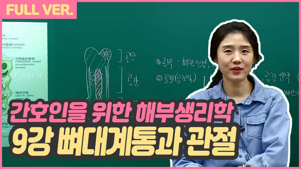 [유니스터디] 간호인을 위한 해부생리학 9강, 뼈대계통과 관절, 한수지 교수님