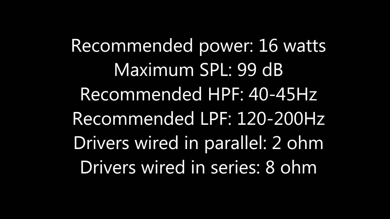 Low cost subwoofer, Dayton ND105's, 99dB max.