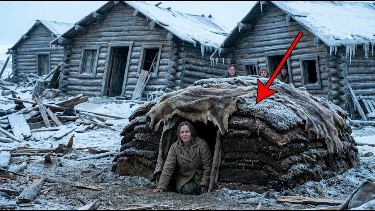 Her Shelter Had No Frame — Until the Freeze Buckled Every Framed Cabin Around Her