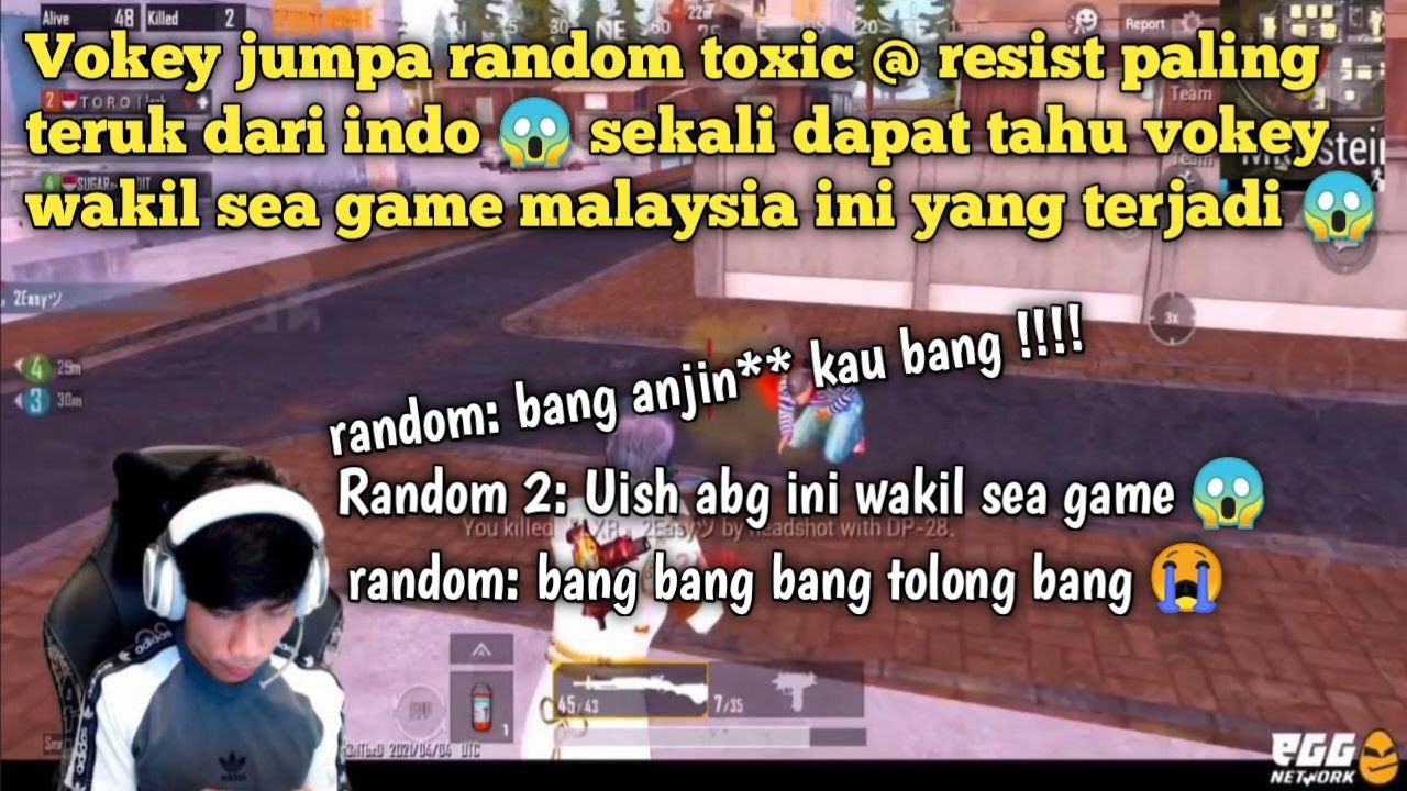 Vokey dihina oleh random dari Indo 😱 sekali dapat tau vokey player wakil sea game auto jadi sakai 😂