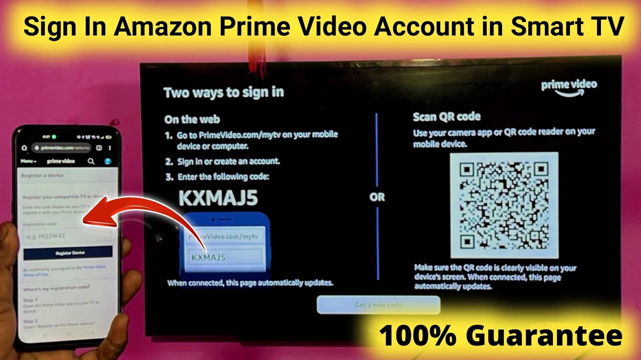 How To Sign In Amazon Prime Video Account In Smart Tv | Login Prime Video Account In Smart Tv
