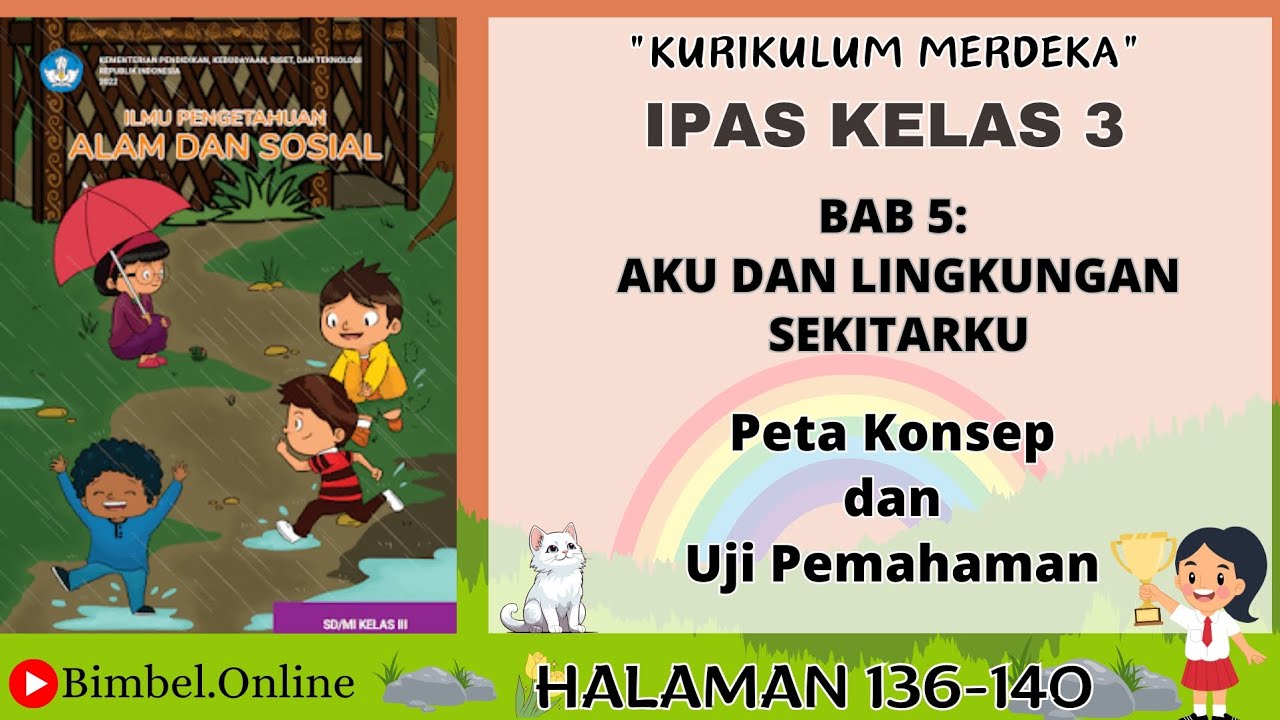 IPAS Kelas 3 Bab 5 : Peta Konsep dan Uji Pemahaman - Halaman 136-140 Kurikulum Merdeka