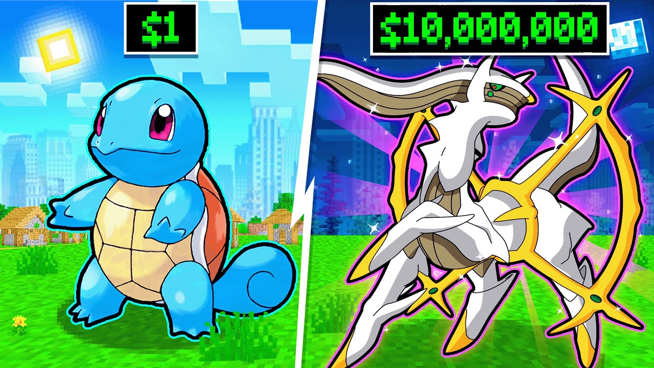 Pixelmon $1 VS $1,000,000 Challenge In Minecraft