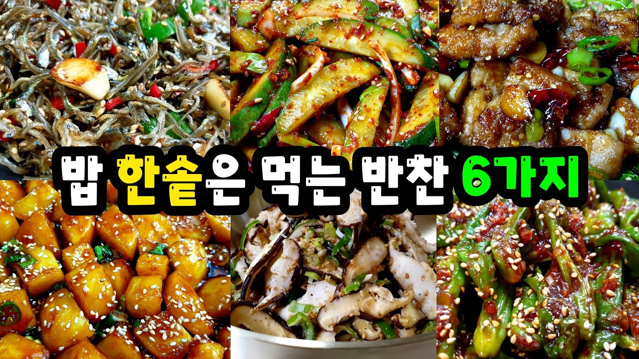 우리집 밥솥 ✔거덜내는 밥도둑 반찬 6가지 모음 없던 입맛이 확! 살아나요