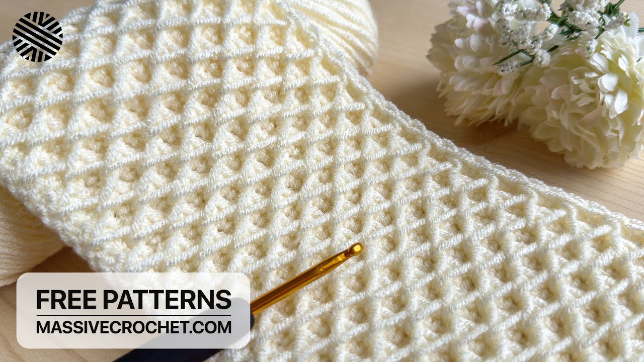 Timeless Beauty! ❤️ Easy Crochet Pattern for Beginners! Lovely Crochet Stitch for Baby Blanket & Bag