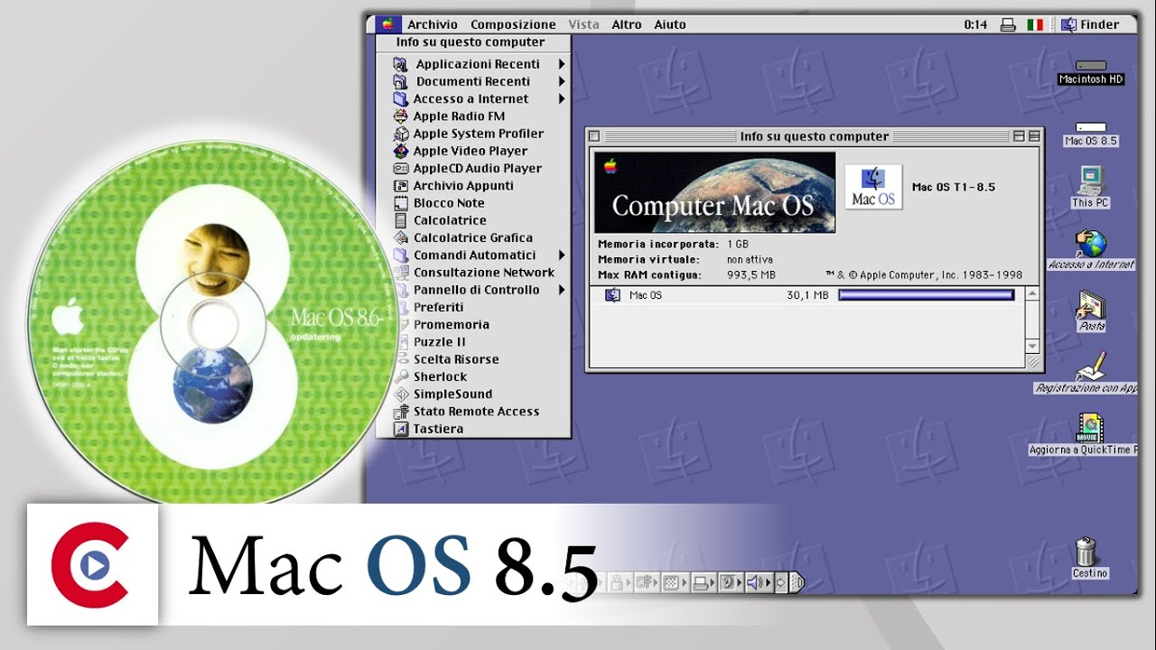 Apple Mac OS 8.5 italiano: il primo Macintosh con PowerPC (Rarità in Italiano #24)