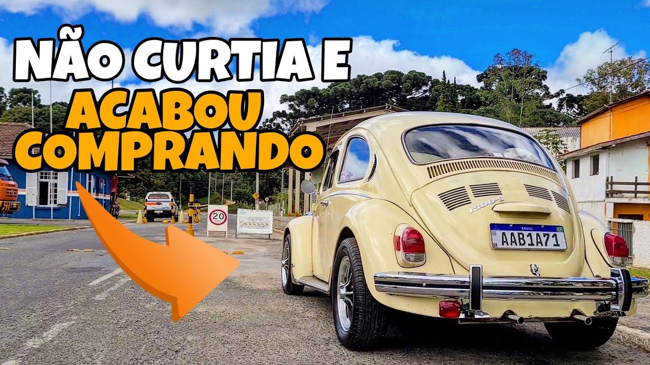 DONO NEM CURTIA E PEGOU GOSTO PELO CARRO😍 FUSCA ANO 77 MUITO NOVO 😱😍