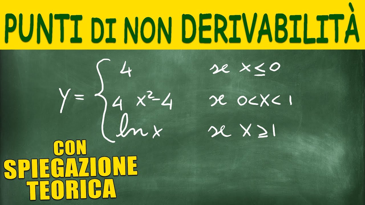Come Trovare i Punti di Non Derivabilità di una Funzione - Punti Angolosi, Cuspidi, Flessi Verticali