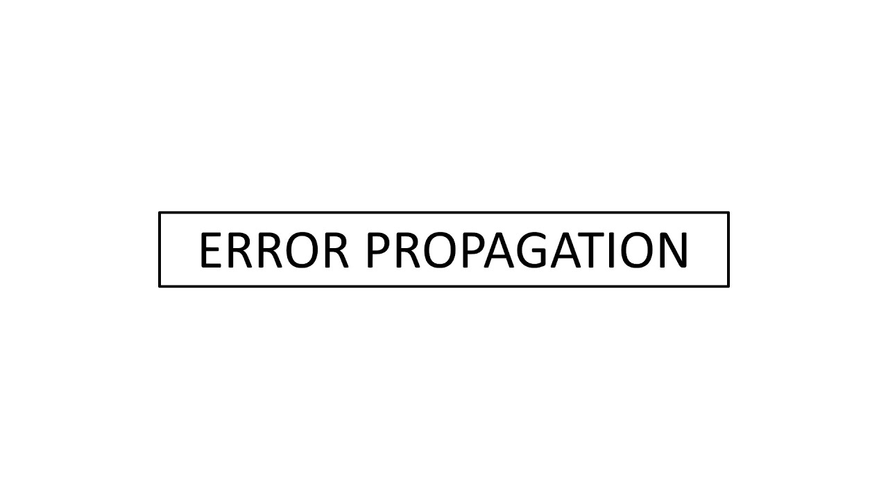 Error Propagation | Differentials