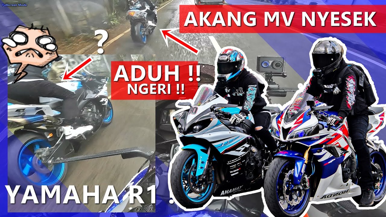 AKANG MV BERULAH ❗❗  DETIK-DETIK R1 MASUK LOBANG ❗❗ ADUH NYES LIATNYA 😢 #778