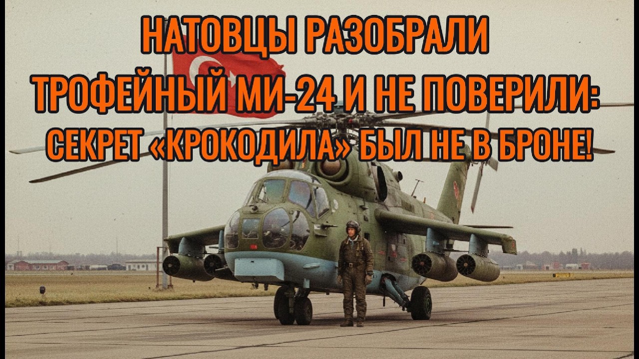 НАТОВЦЫ РАЗОБРАЛИ ТРОФЕЙНЫЙ МИ-24 И НЕ ПОВЕРИЛИ: СЕКРЕТ «КРОКОДИЛА» БЫЛ НЕ В БРОНЕ