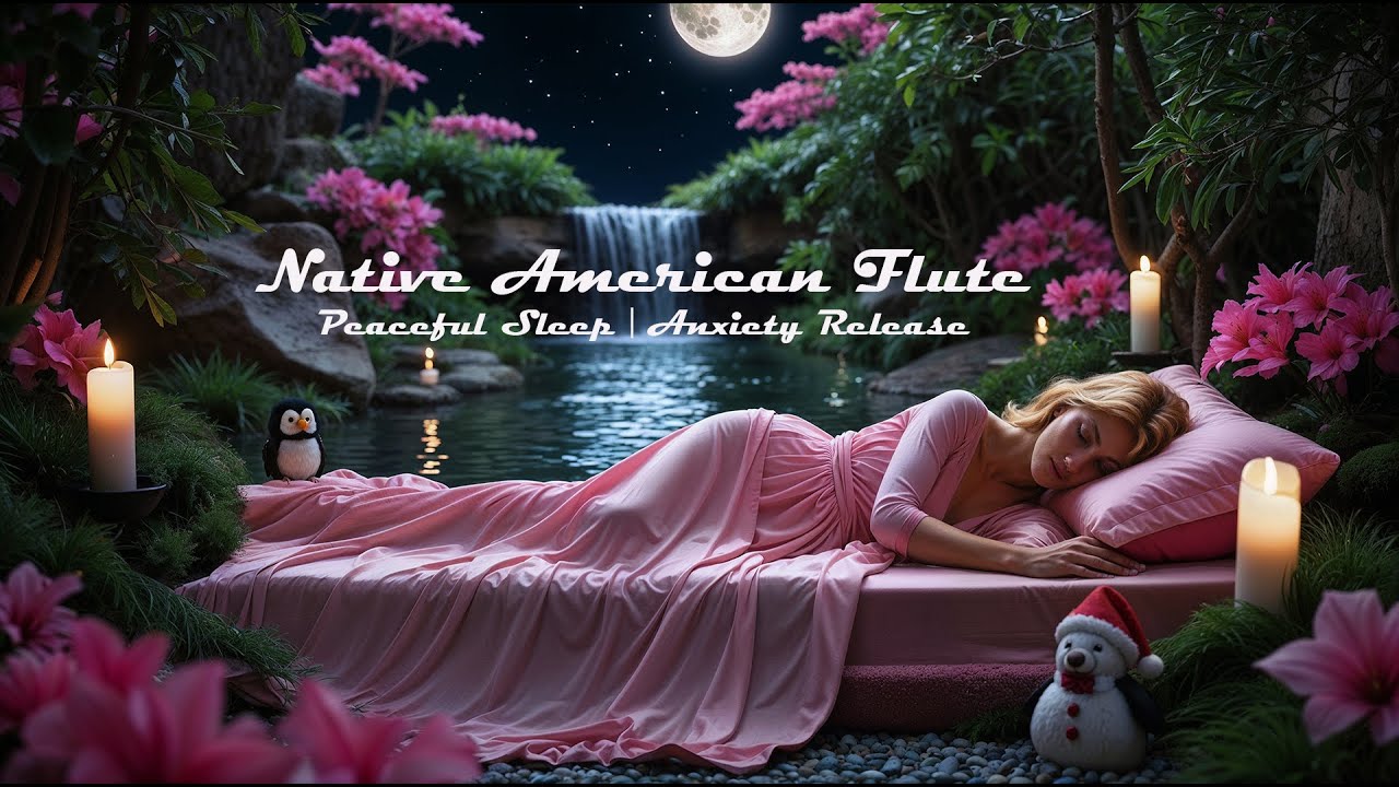 Native American Flute Echoes and Gentle Night Healing Music for Peaceful Sleep 🌸 Anxiety Release
