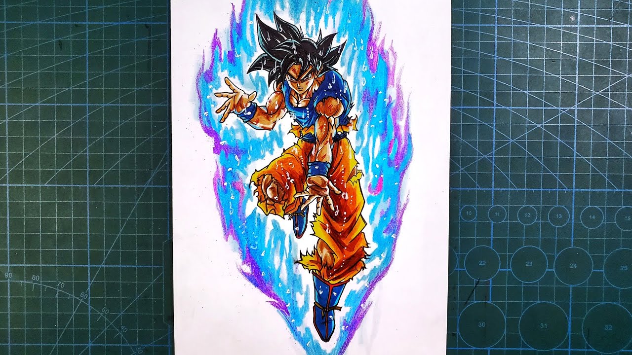 How to Draw Goku Ultra instinct Sign 🔥 [ Dragonball Manga ]