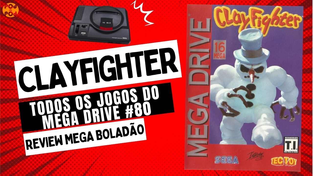 UM DOS PIORES GAMES DE LUTA QUE JÁ JOGUEI! CLAY FIGHTER - PARA MEGA DRIVE (Review Mega Boladão #80)