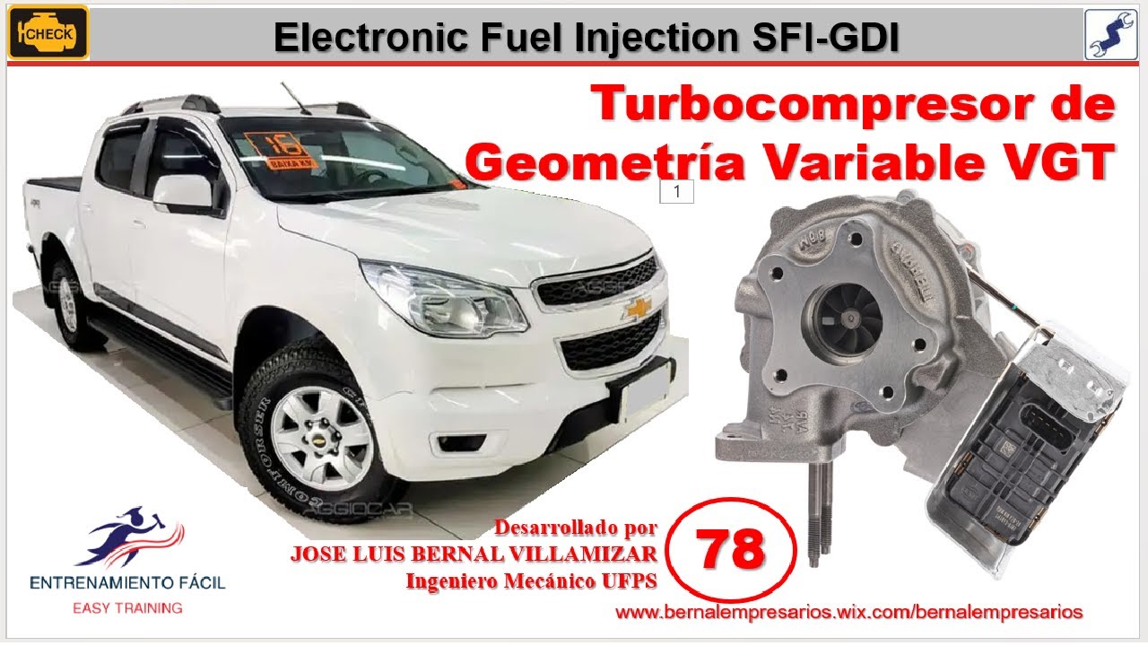 78-[Electronic Fuel Injection EFI] Turbocompresor de geometr&iacute;a variable VGT Variable Geometry Turbo