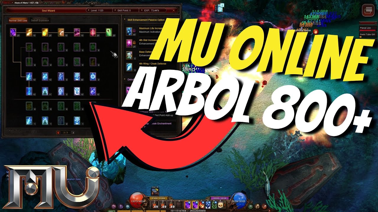 ARBOL DE NIVEL 800 EXPLICADO ⚔️ MU ONLINE