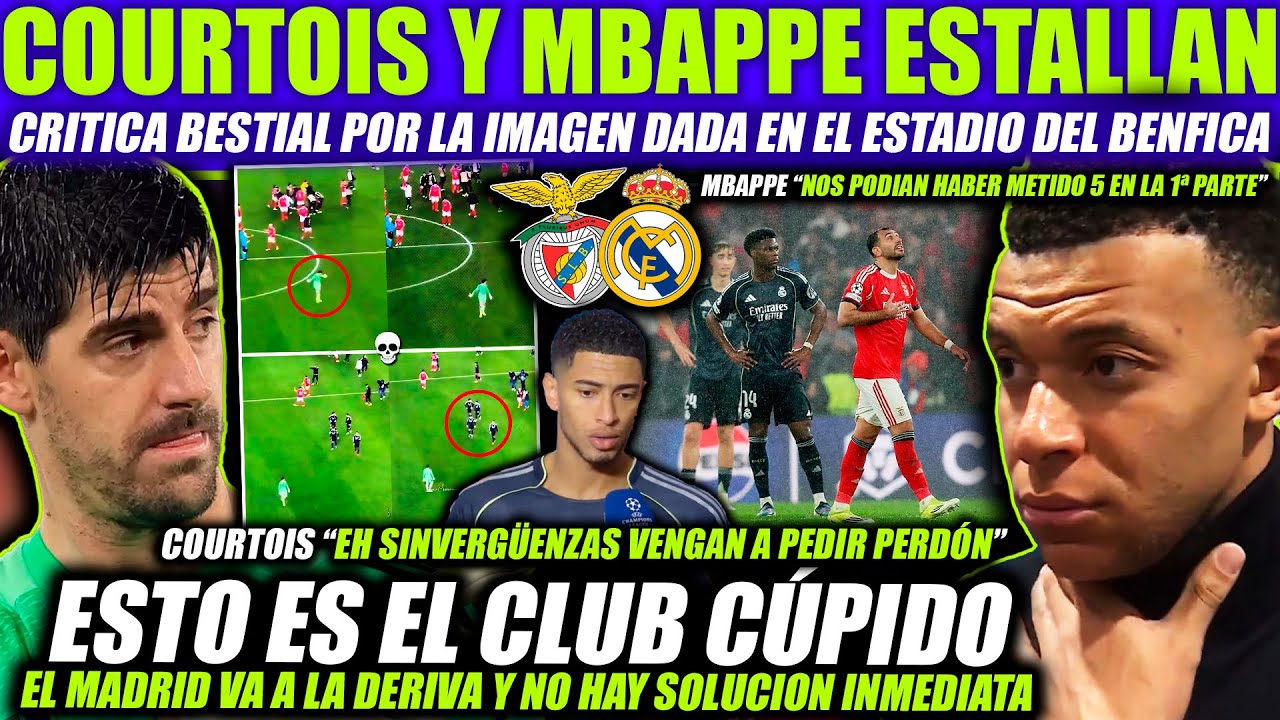 COURTOIS ESTALLA A VOCES CON SUS COMPAÑEROS MBAPPE CRITICA AL EQUIPO ¡ARDE EL VESTUARIO DEL MADRID!