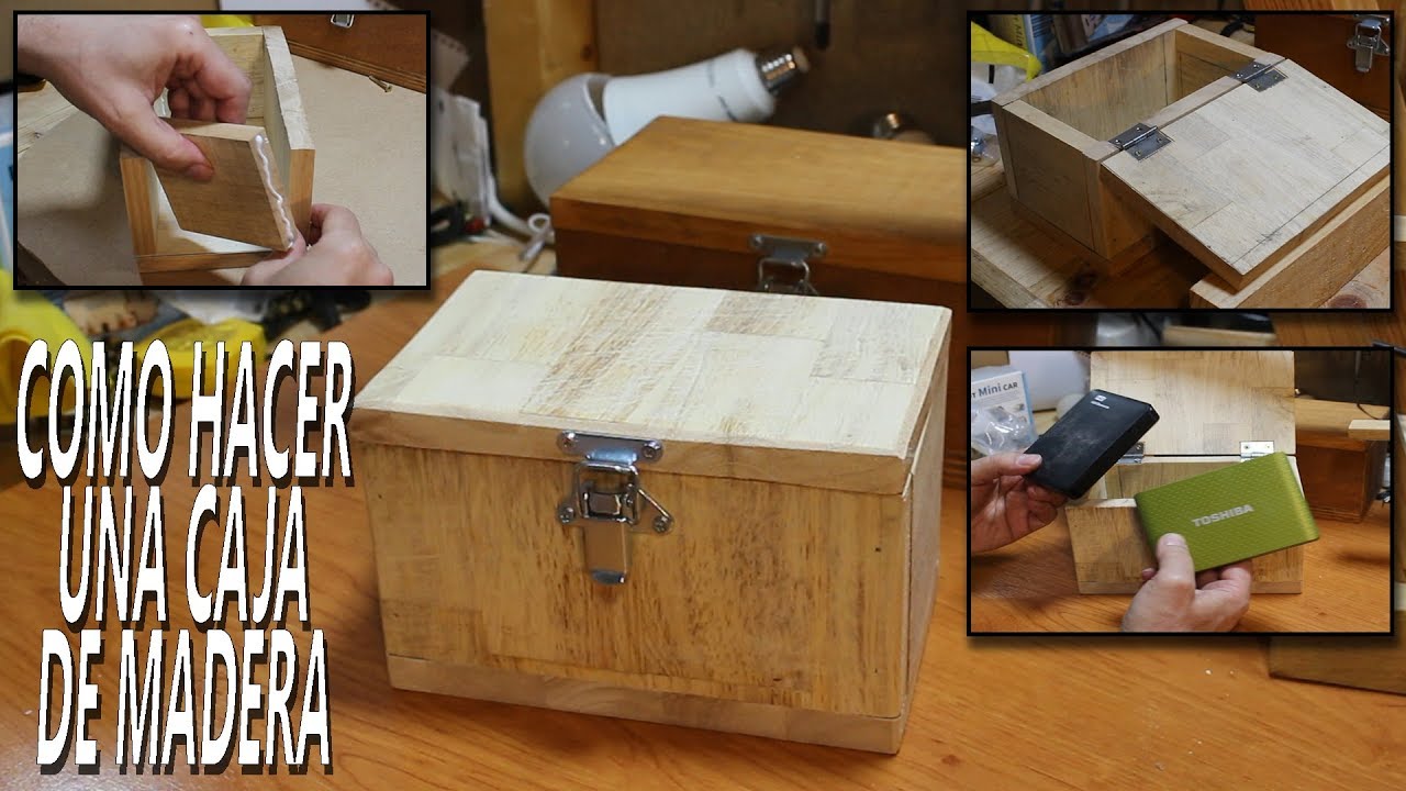 COMO HACER UNA CAJA CON MADERA RECICLADA