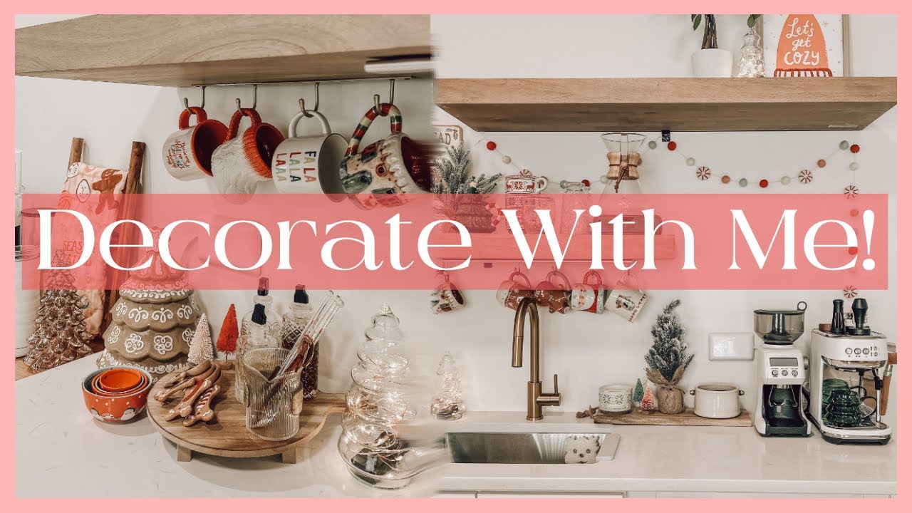 Christmas Coffee Bar Decorate With Me | Nespresso Coffee Bar!