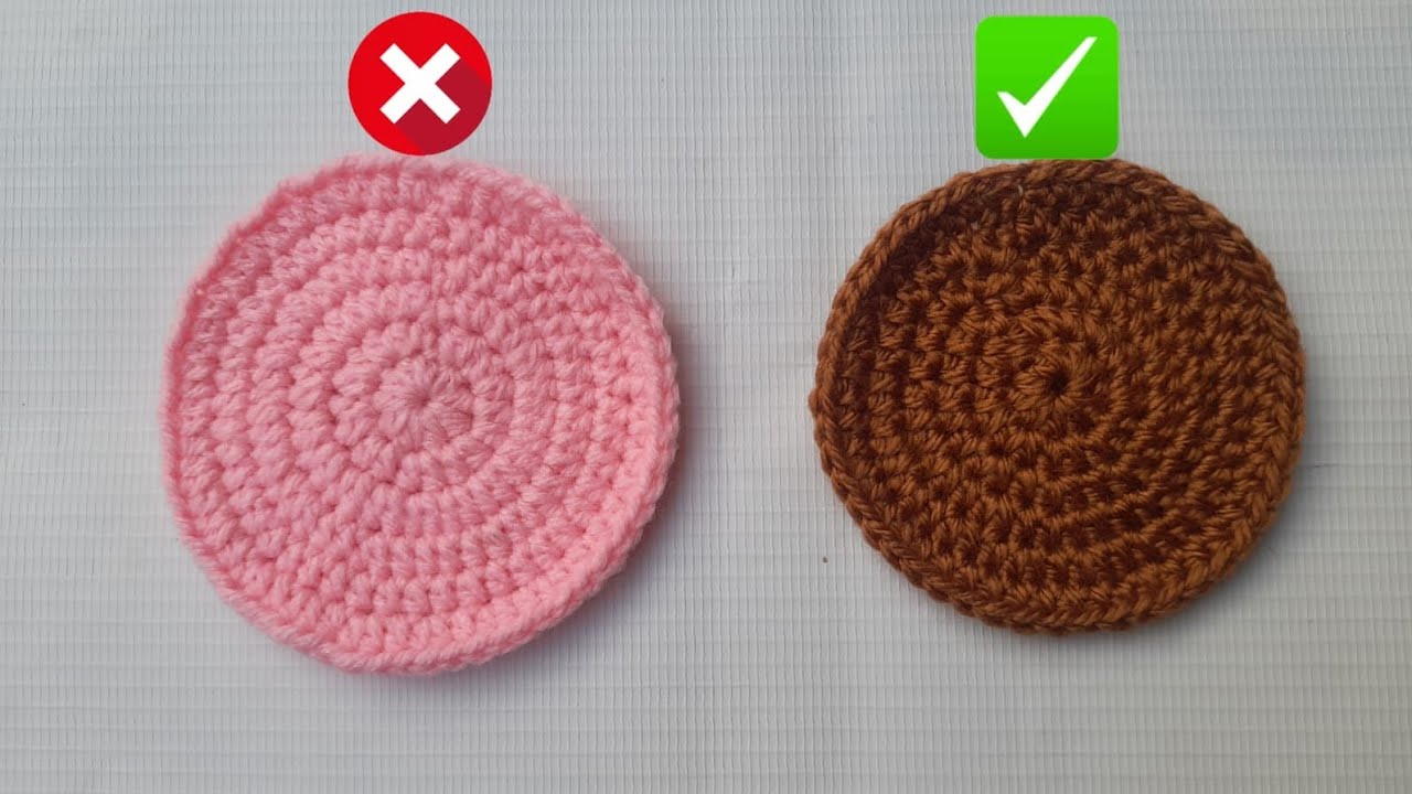 Wrong vs Right Crochet Circle ❌✅ | How to Make a Perfect Flat Crochet Circle for Beginners 