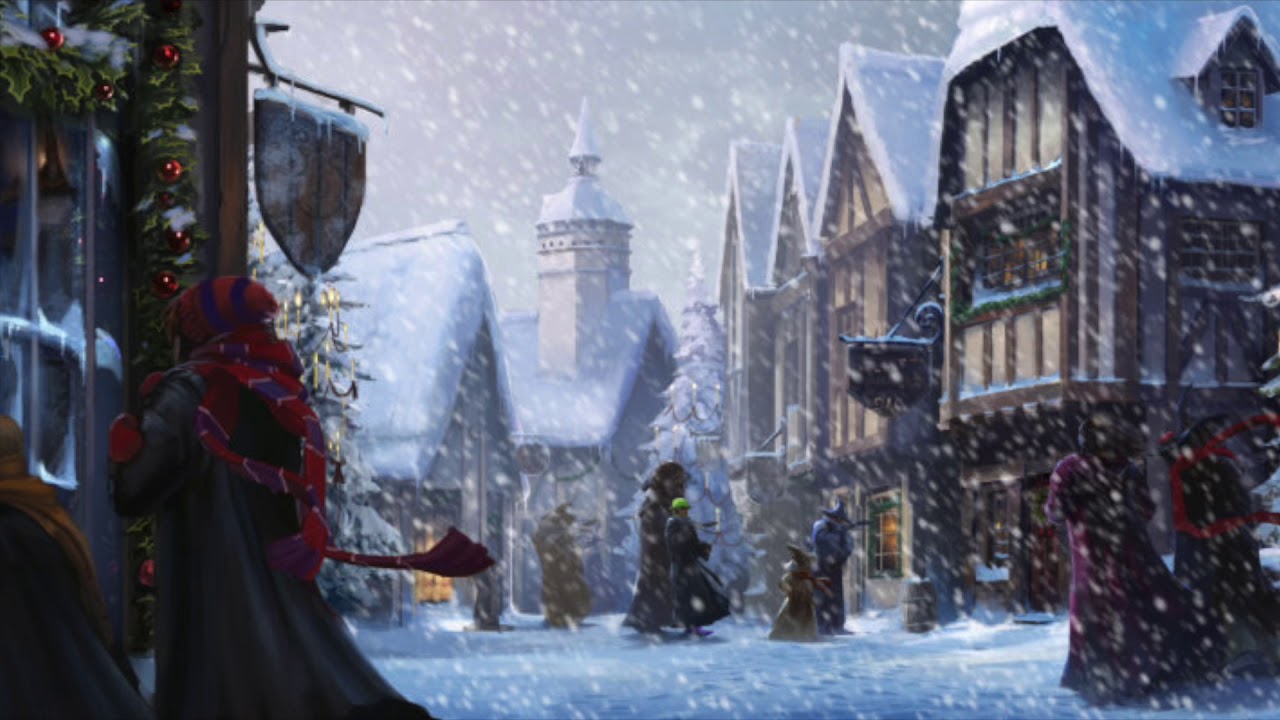 ASMR - Hogsmeade in Winter ♥ (Harry Potter ambience/soundscape) - Sleep & relaxation