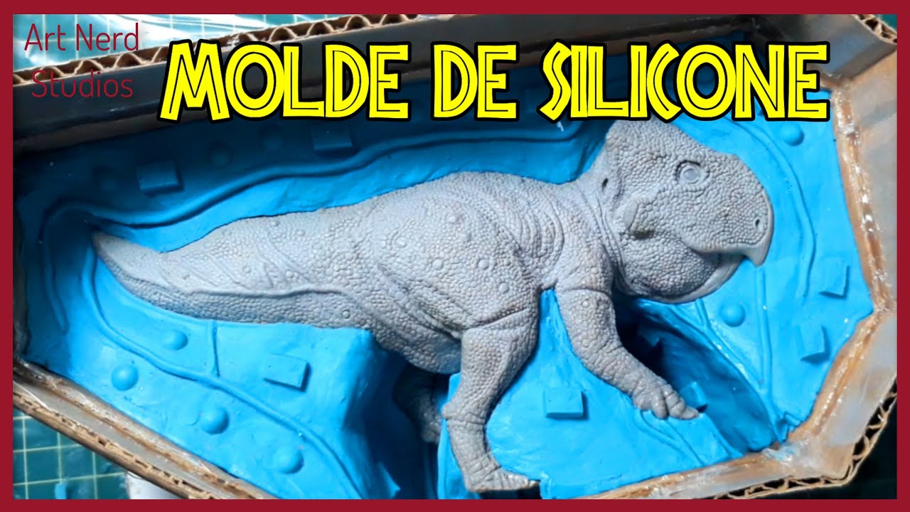 TUTORIAL MOLDE DE SILICONE PASSO A PASSO UDANOCERATOPS (SILICON MOLD) Art Nerd Studios