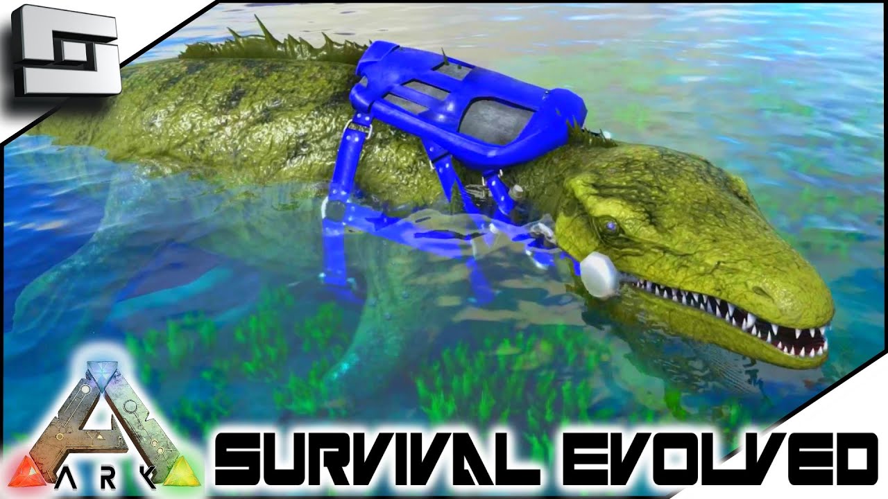 ARK: Survival Evolved - SOLO MOSASAURUS TAMING! S3E56 ( Gameplay )